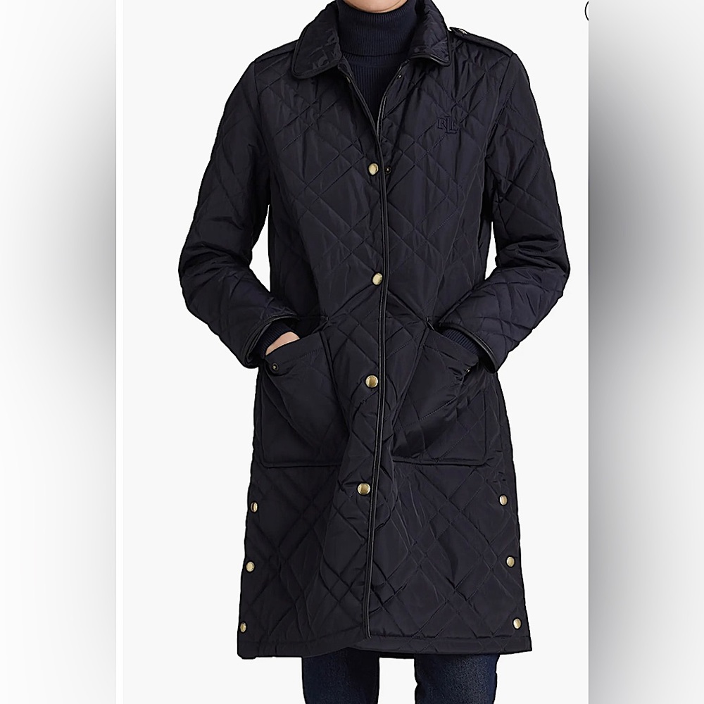 Ralph Lauren long quilted jacket -New with Tags